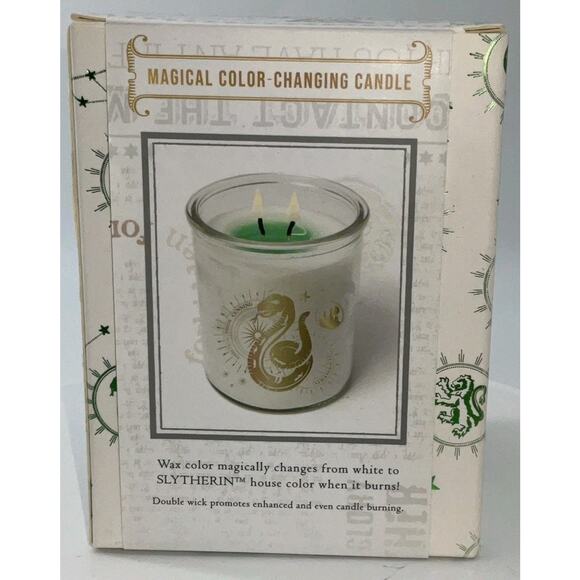 Harry Potter: Magical Color-changing Slytherin Candle Insight Editions - Picture 2 of 4